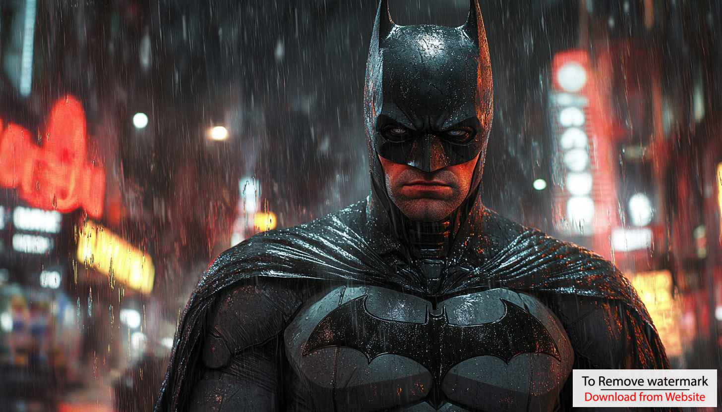 Batman Superhero 4K Wallpaper Gotham Rain Night City Background Batman Superhero 4K Wallpaper Gotham Rain Night City Background