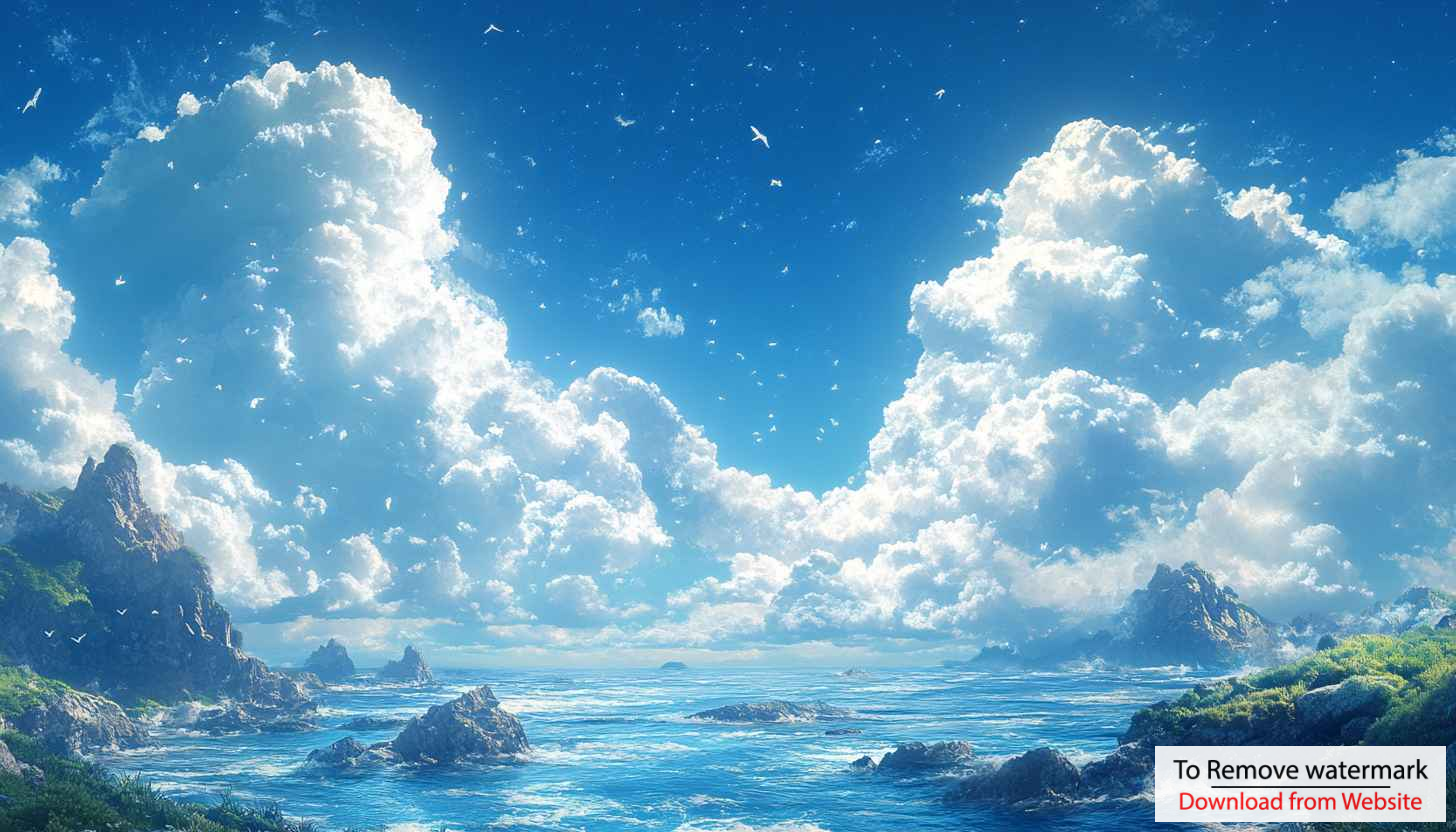 Cloudy Sky Ocean Scenery 4K Desktop Background Mobile Wallpaper Cloudy Sky Ocean Scenery 4K Desktop Background Mobile Wallpaper