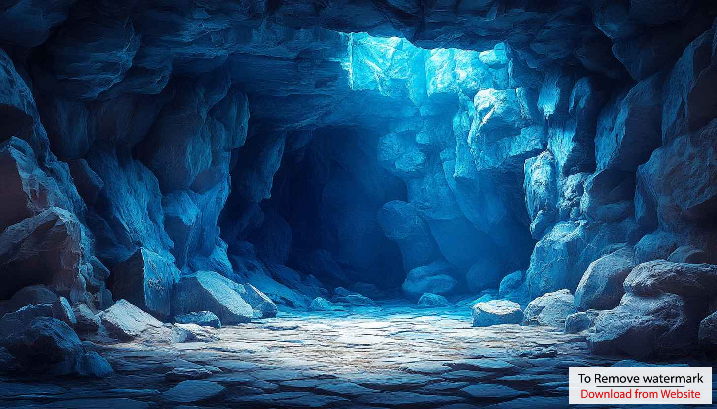 Cool Blue Cave Entrance 4K Desktop Background Mobile Wallpaper Cool Blue Cave Entrance 4K Desktop Background Mobile Wallpaper