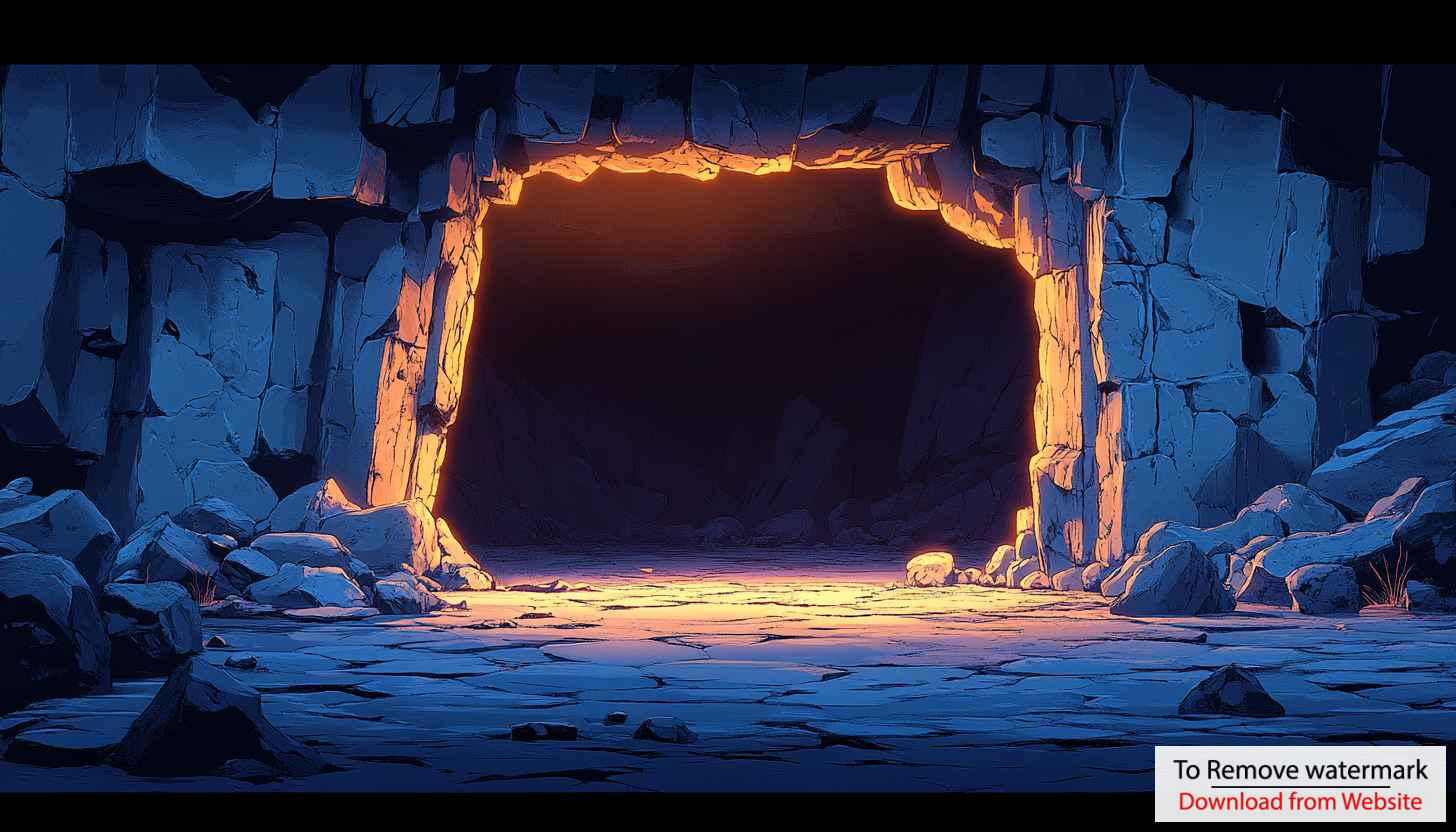 Glowing Cave Entrance Digital Art 4K Desktop Wallpaper Background Glowing Cave Entrance Digital Art 4K Desktop Wallpaper Background
