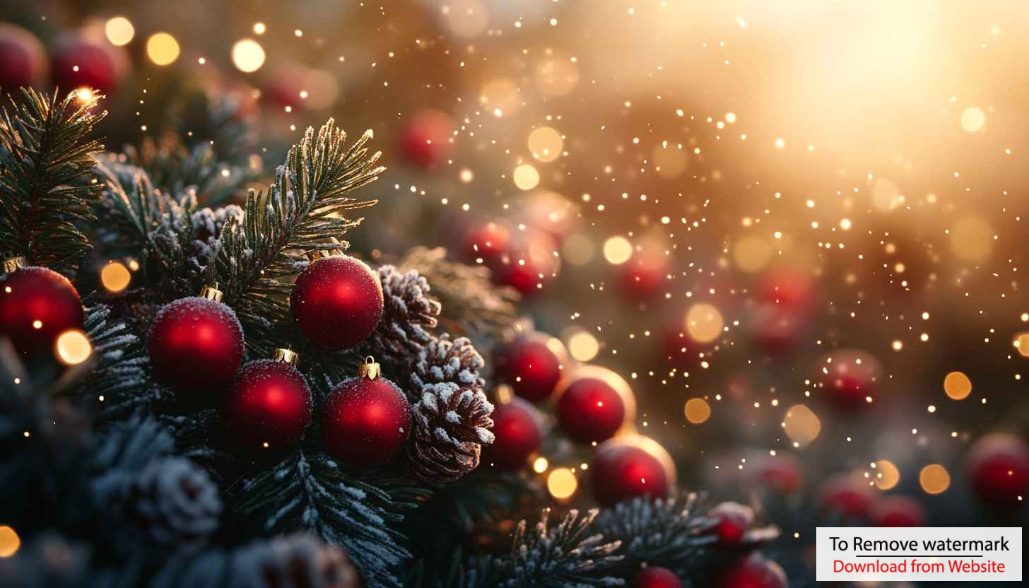 Christmas Tree Ornaments 4K Wallpaper Festive Holiday Backgrounds Christmas Tree Ornaments 4K Wallpaper Festive Holiday Backgrounds