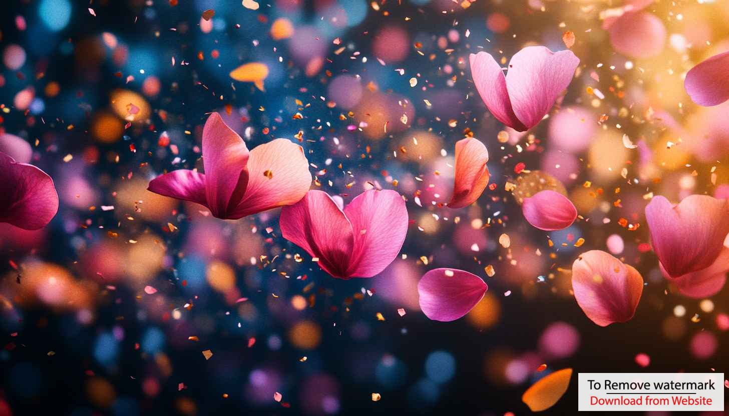 Pink Floral Petals Confetti 4K Desktop & Mobile Wallpaper Pink Floral Petals Confetti 4K Desktop & Mobile Wallpaper
