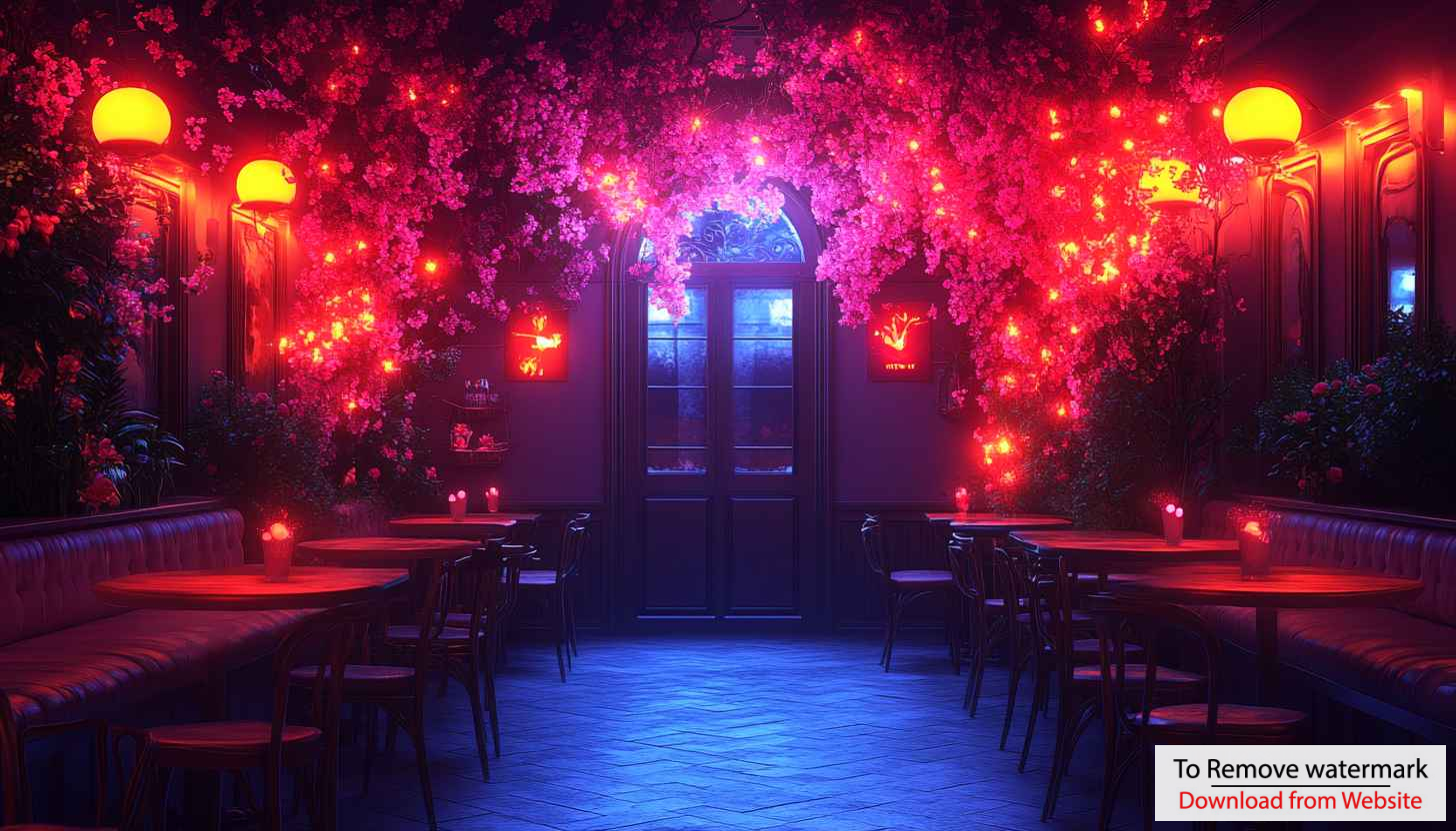 Romantic Restaurant Lights Wallpaper, Cozy Booths, Free Aesthetic Background