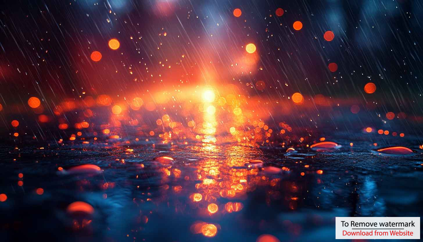 Rainy Night City Bokeh 4K Mobile Phone Wallpaper Background Rainy Night City Bokeh 4K Mobile Phone Wallpaper Background