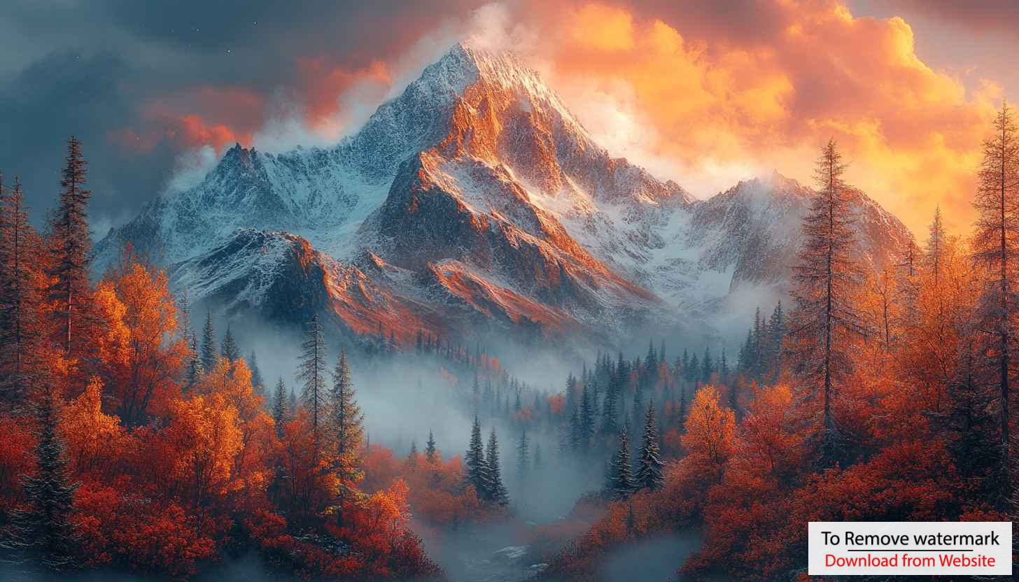 Autumn Mountain Scenery 4K Desktop Background, Mobile Wallpaper Free Autumn Mountain Scenery 4K Desktop Background, Mobile Wallpaper Free