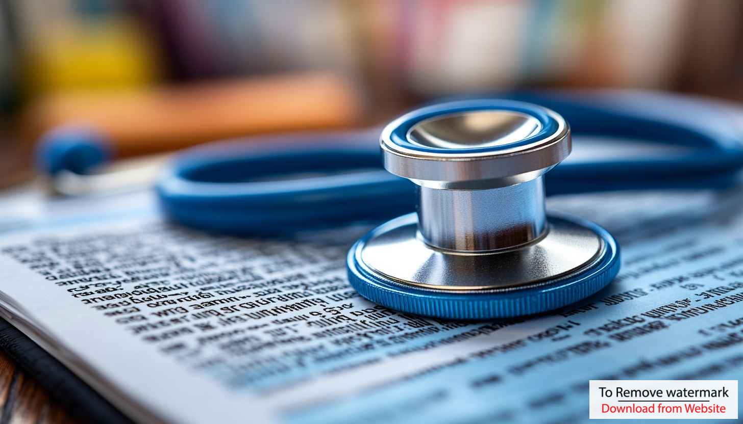 Stethoscope on Medical Document 4K Wallpaper for Healthcare Desktop