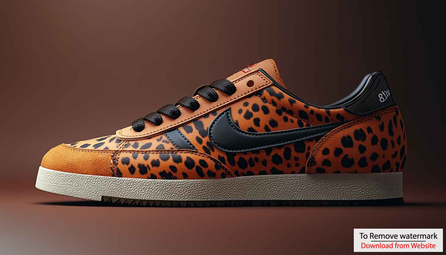 Nike Cortez Cheetah Print Sneaker Mobile Wallpaper Fashionable 4K Background Nike Cortez Cheetah Print Sneaker Mobile Wallpaper Fashionable 4K Background