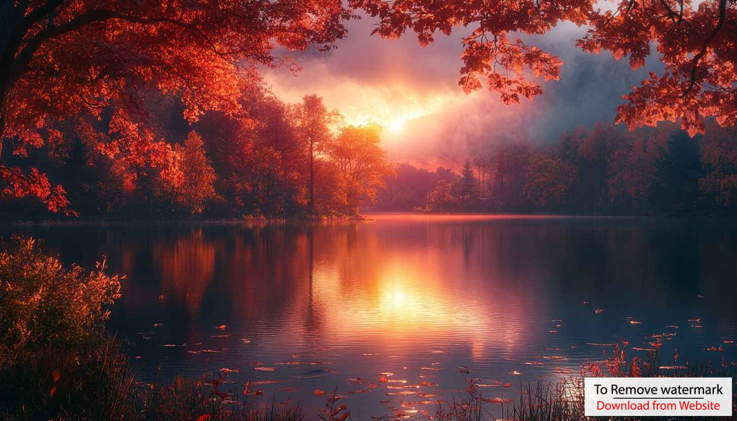 Autumn Lake Reflection Scenery Mobile Background Wallpaper Free Autumn Lake Reflection Scenery Mobile Background Wallpaper Free