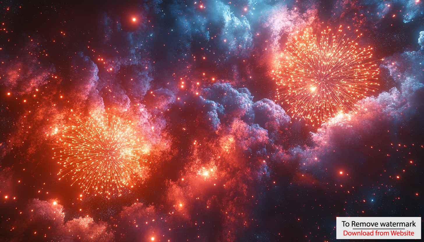Stunning Fireworks Display Night Sky 4K Mobile Wallpaper Background