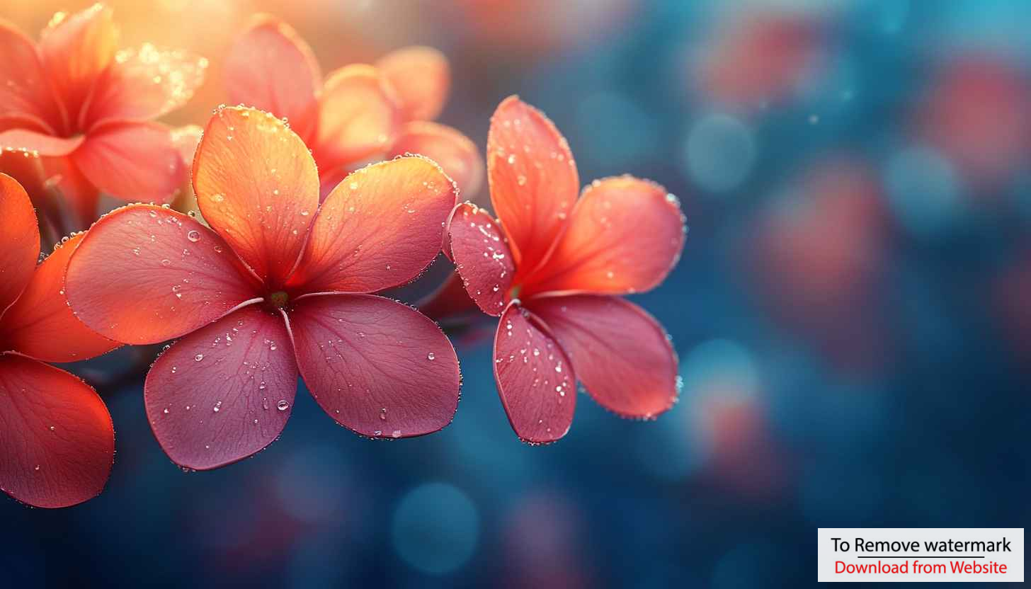 Red Frangipani Flowers Mobile Wallpaper Tropical Floral Background Image Red Frangipani Flowers Mobile Wallpaper Tropical Floral Background Image