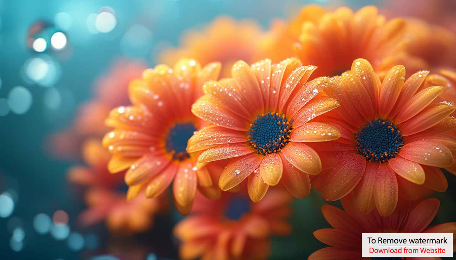 Orange Daisy Flowers 4K Desktop Background Mobile Wallpaper Free Orange Daisy Flowers 4K Desktop Background Mobile Wallpaper Free