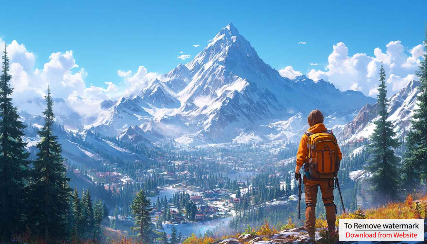 Snowy Mountain Hiker Wallpaper for Desktop Background, Free Mobile Wallpaper Snowy Mountain Hiker Wallpaper for Desktop Background, Free Mobile Wallpaper