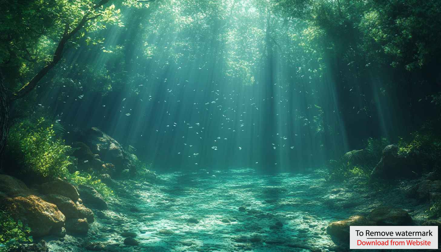Enchanted Forest Sunlight Rays 4K Desktop Wallpaper Free
