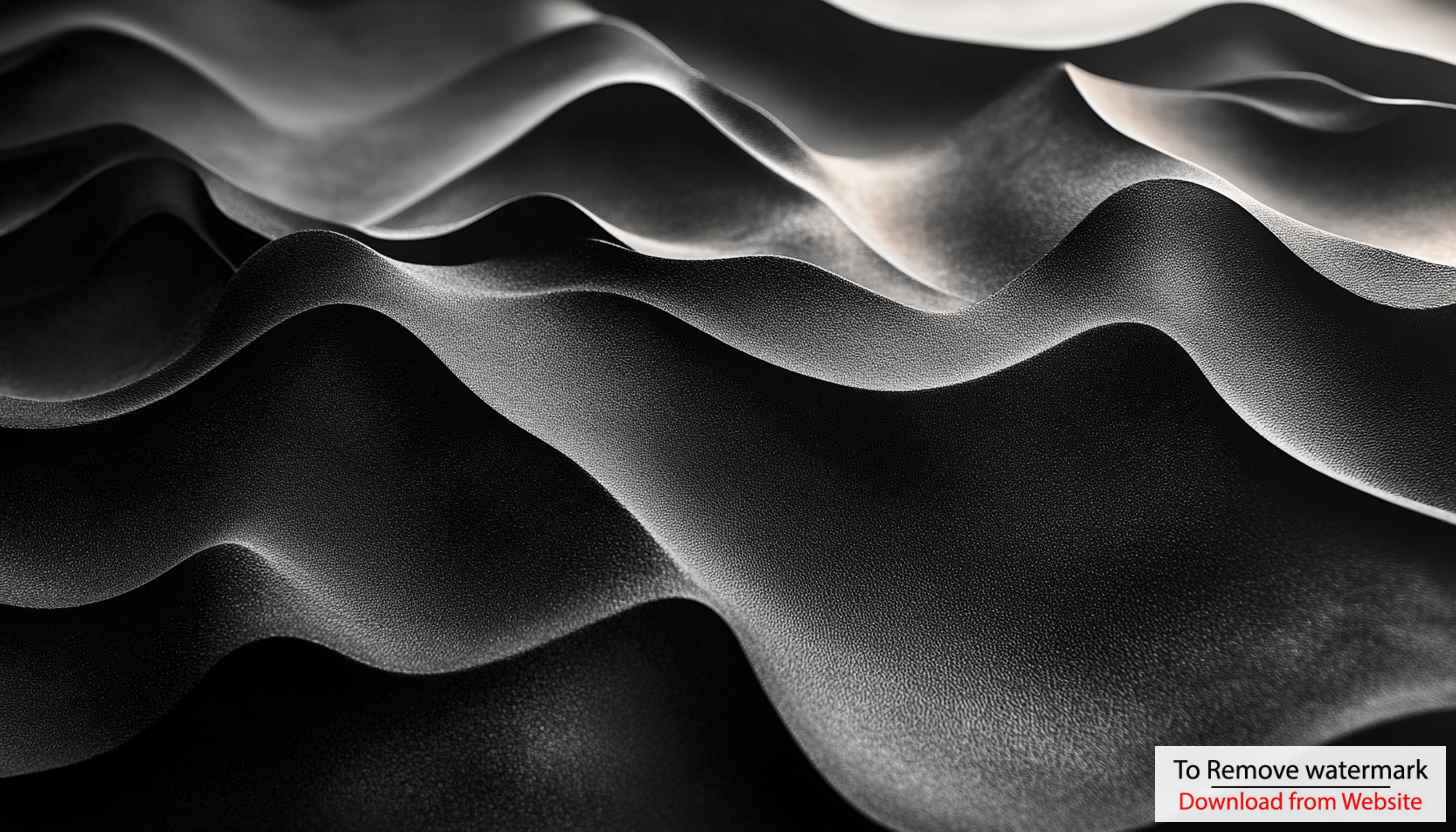 Abstract Black Sand Dune Texture Mobile Wallpaper 4K Background