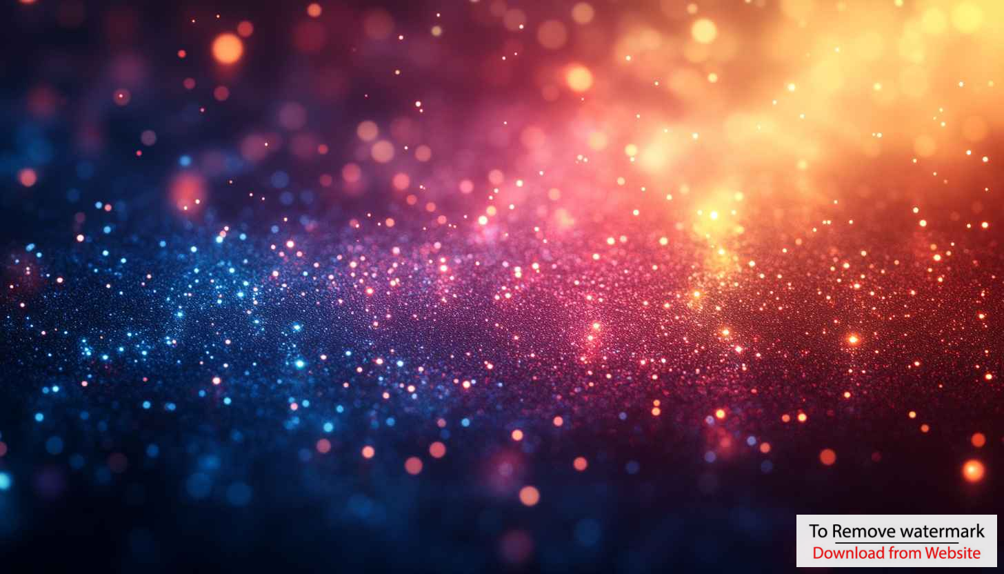 Abstract Glitter Sparkle Bokeh Wallpaper, Blue, Orange, and Pink Colors