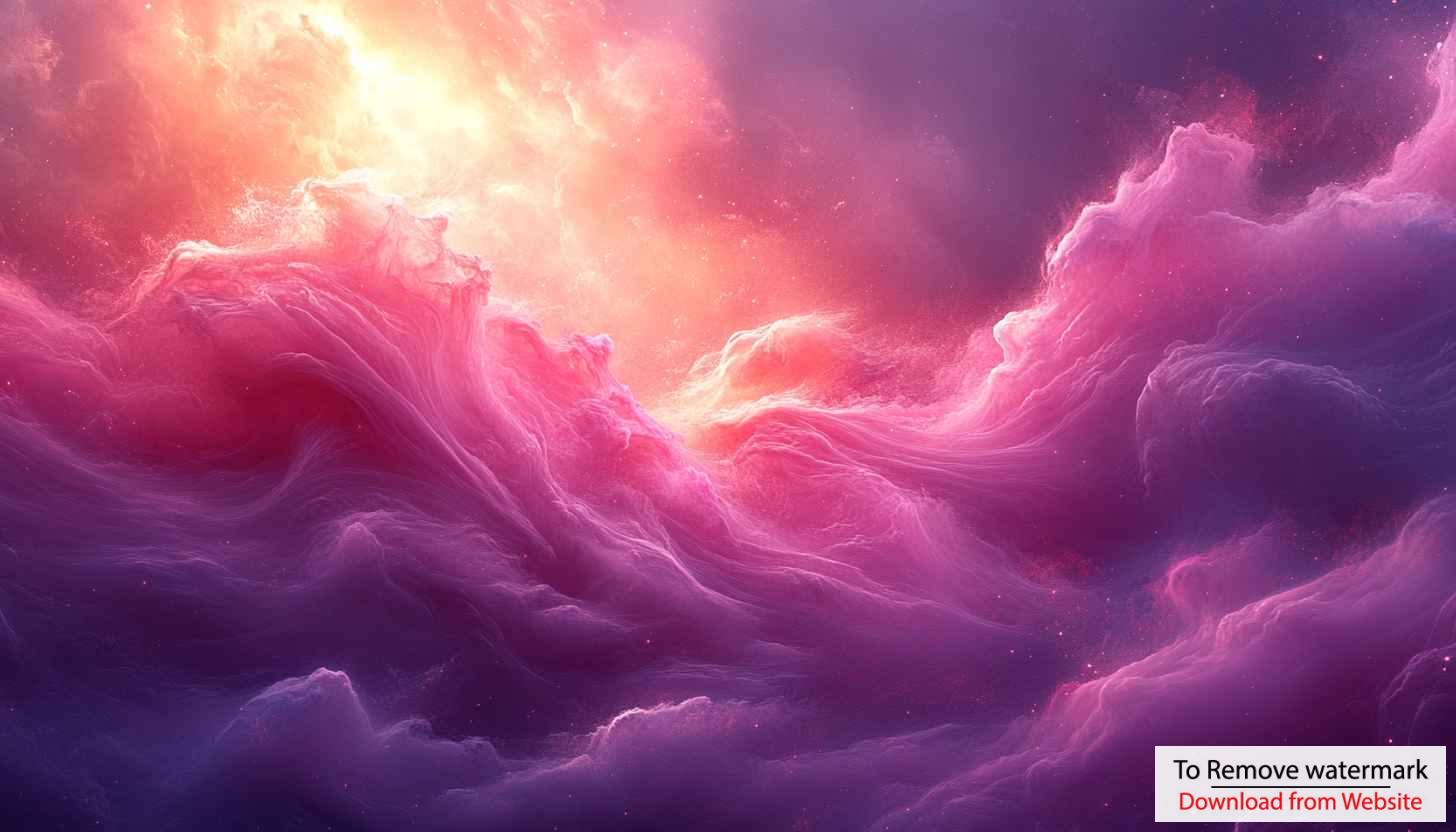 Fantasy Pink Purple Clouds 4K Desktop Background Mobile Wallpaper