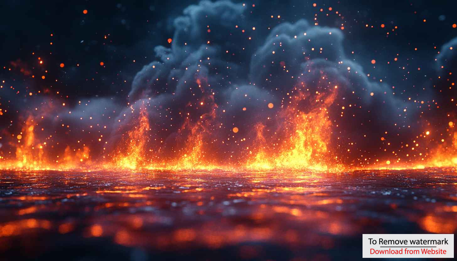 Fiery Sparkle Water 4K Desktop Background - Fantasy Flame Wallpaper Fiery Sparkle Water 4K Desktop Background - Fantasy Flame Wallpaper