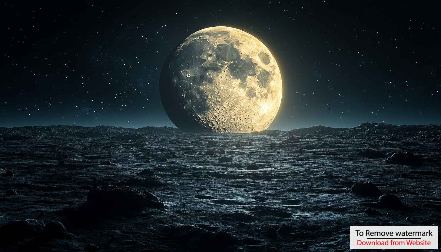 Full Moon Surface 4K Wallpaper for Desktop and Mobile