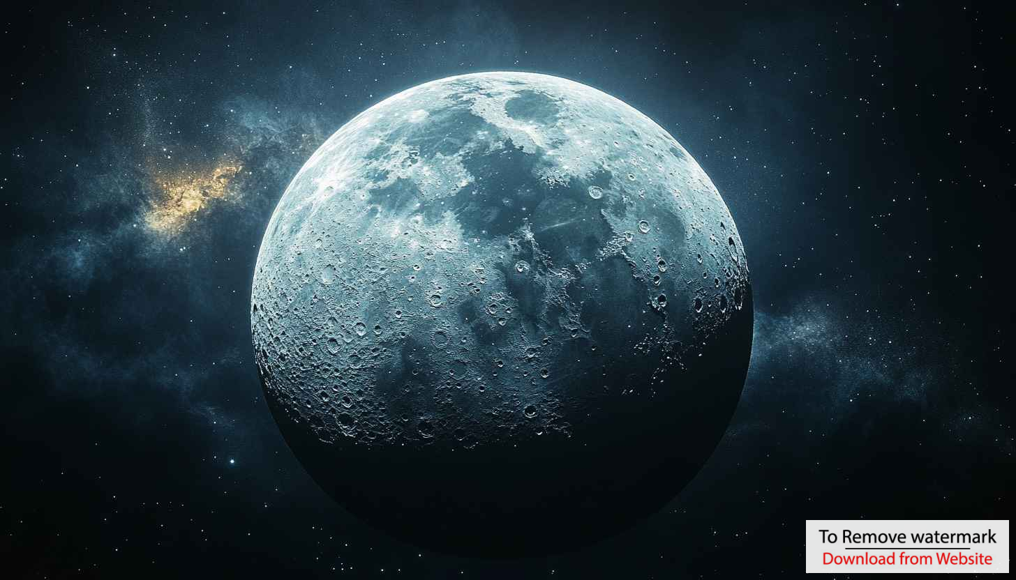 Full Moon Surface 4K Wallpaper for Desktop and Mobile Backgrounds