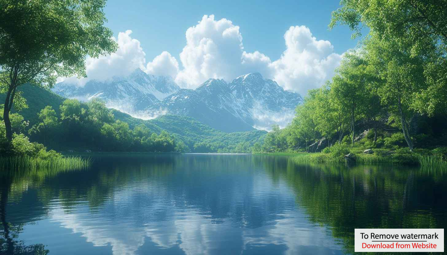 Serene Mountain Lake Reflection 4K Desktop Background Free Wallpaper Serene Mountain Lake Reflection 4K Desktop Background Free Wallpaper