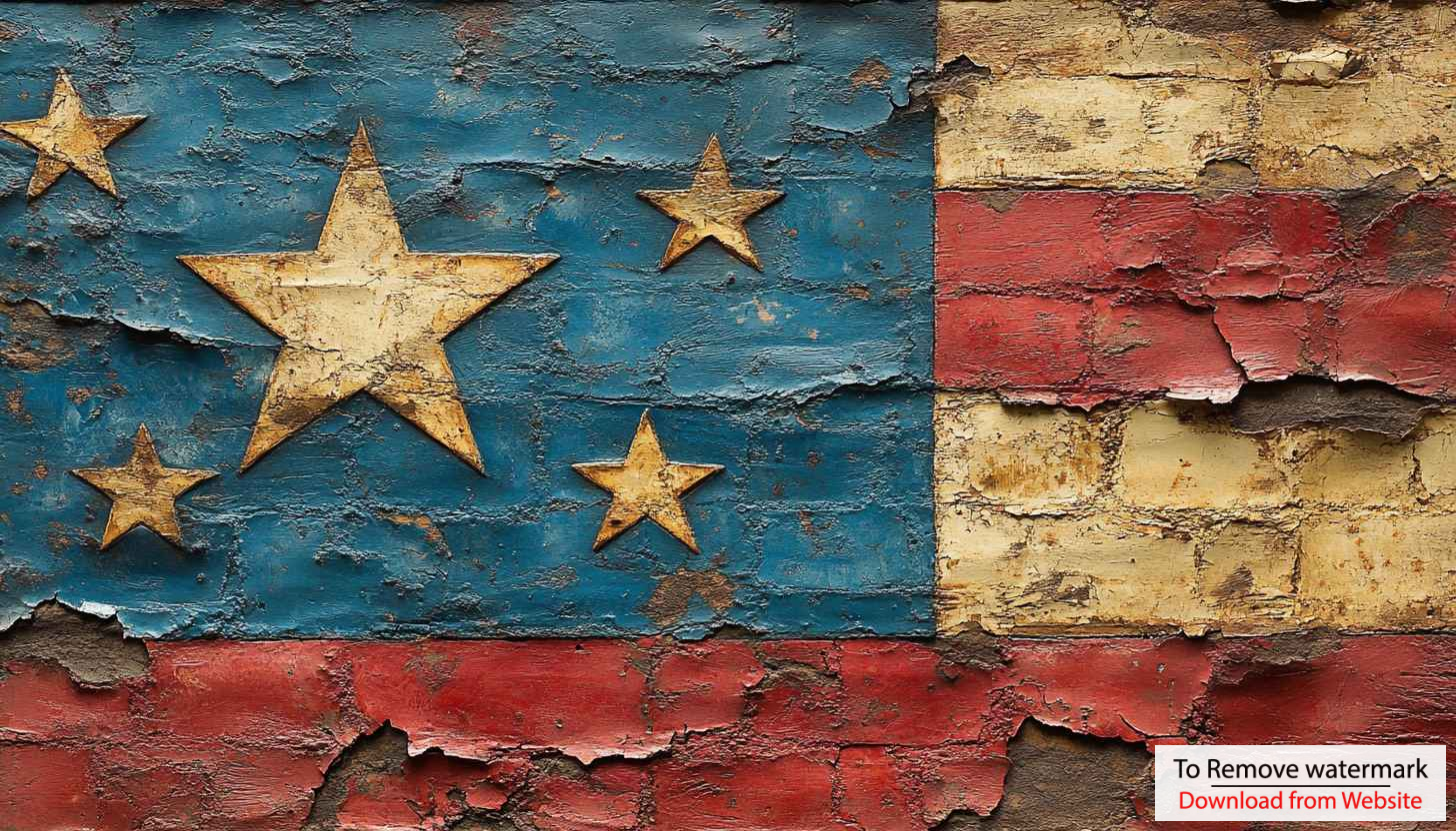 Vintage American Flag Stars Distressed Texture 4K Desktop Wallpaper