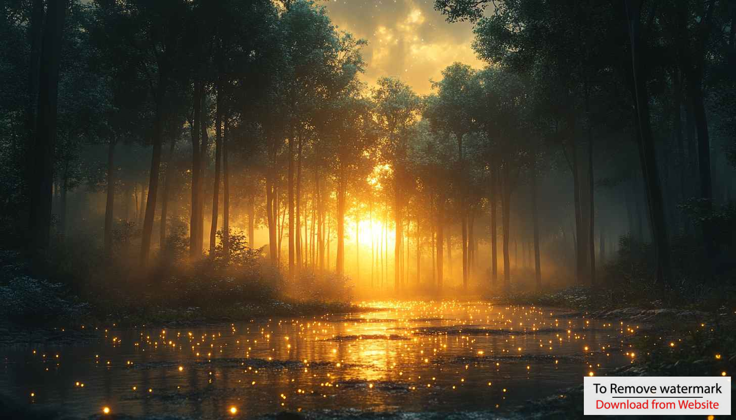 Enchanted Forest Golden Light 4K Desktop Mobile Wallpaper Free Enchanted Forest Golden Light 4K Desktop Mobile Wallpaper Free
