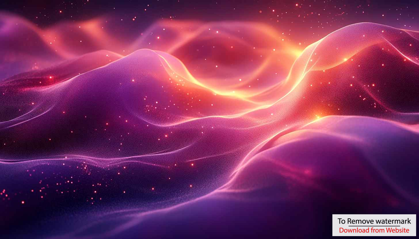 4K Abstract Galaxy Aurora Waves Purple Glowing Mobile Background