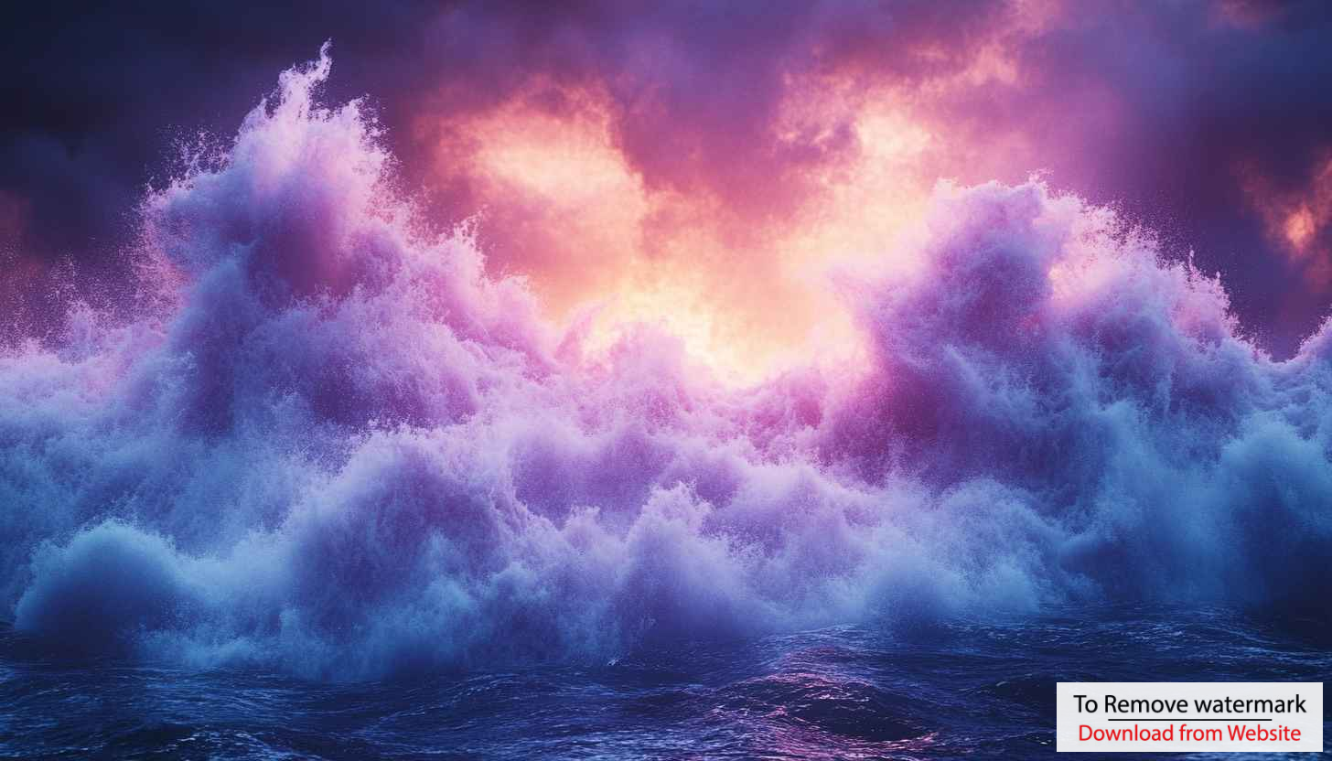 Dramatic Ocean Waves Pink Sunset Sky 4K Desktop Wallpaper Dramatic Ocean Waves Pink Sunset Sky 4K Desktop Wallpaper