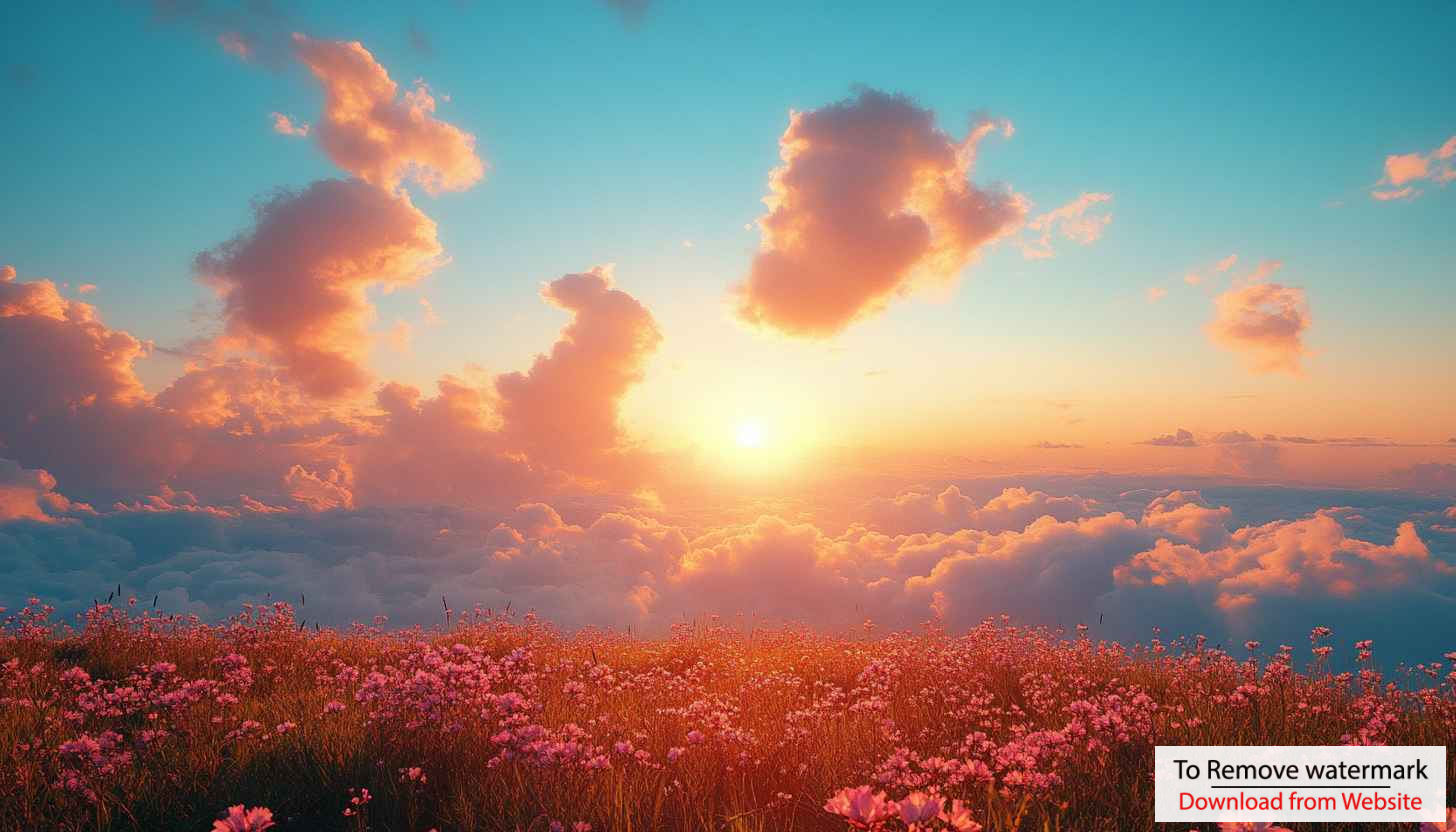 Pink Flowers Field Sunset 4K Desktop Background Aesthetic Wallpaper Pink Flowers Field Sunset 4K Desktop Background Aesthetic Wallpaper