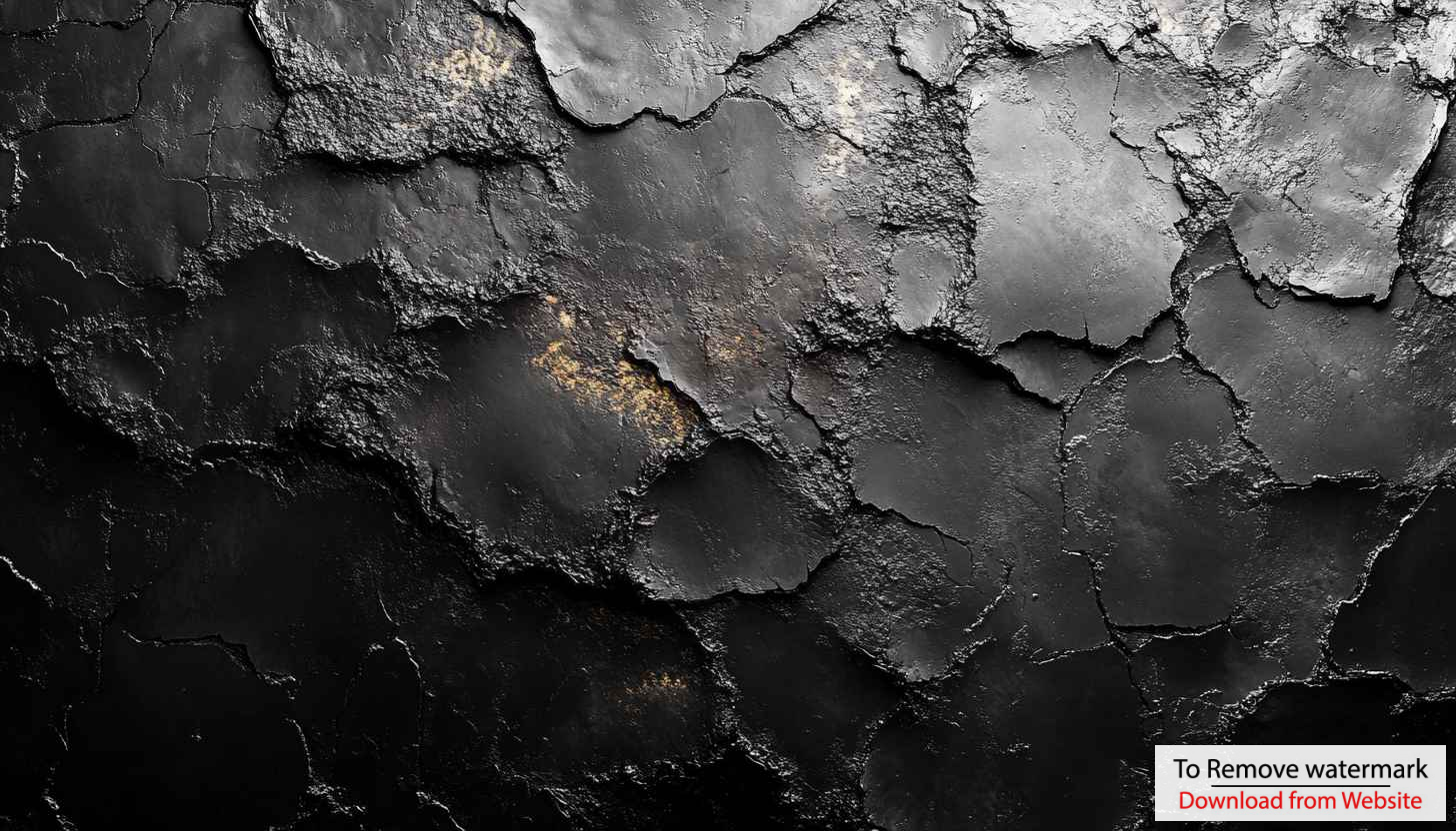 Black Cracked Stone Texture 4K Wallpaper for Desktop Background