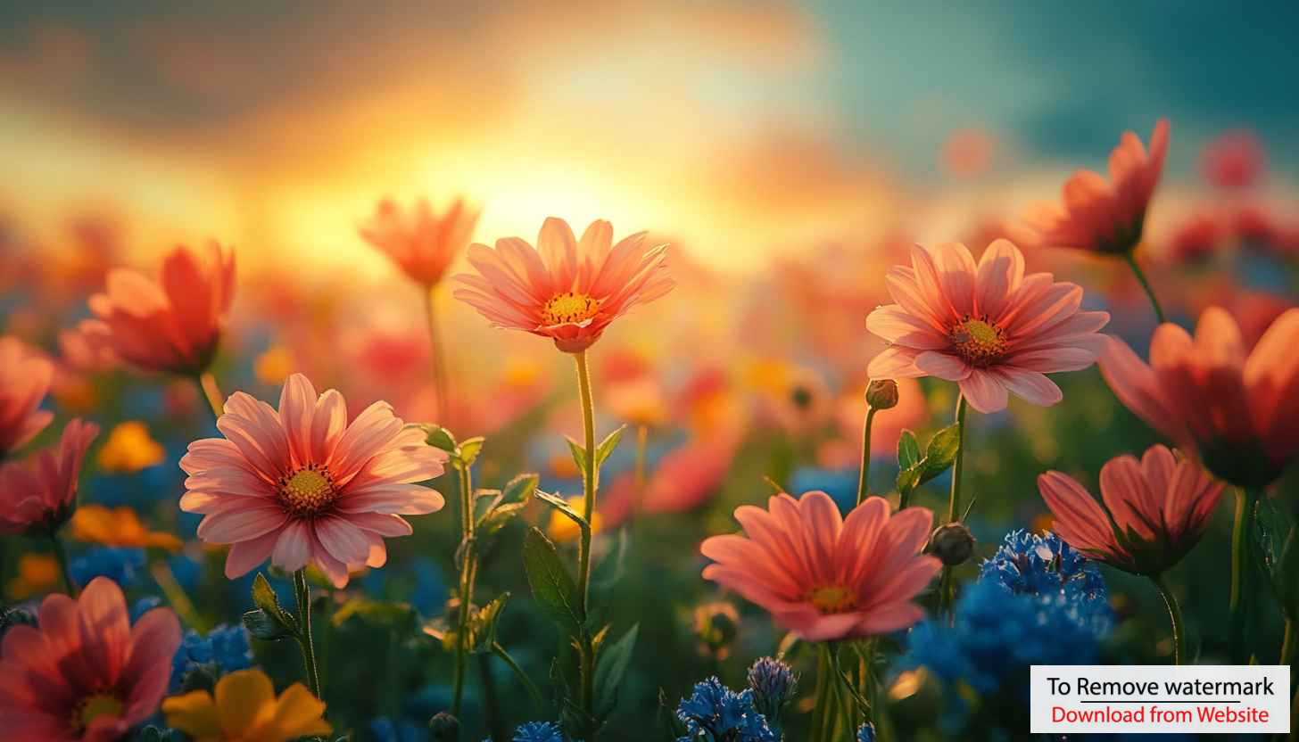 Pink Flower Field Wallpaper for Desktop Backgrounds and Mobile Use Pink Flower Field Wallpaper for Desktop Backgrounds and Mobile Use