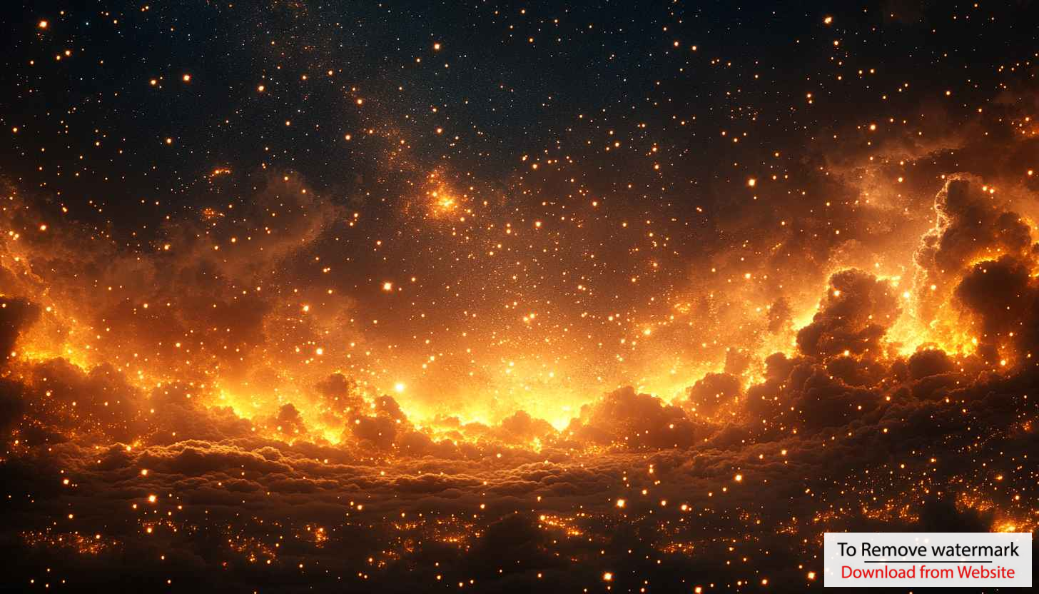Fiery Stars 4K Mobile Wallpaper: Glowing Orange Night Sky Background Fiery Stars 4K Mobile Wallpaper: Glowing Orange Night Sky Background