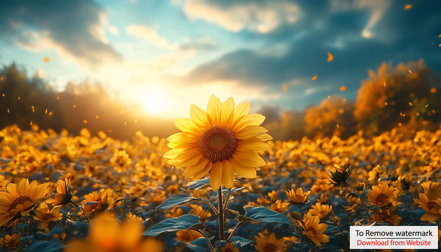 Sunflower Field Wallpaper: Golden Sunset, Floral Background for Desktop, Mobile Sunflower Field Wallpaper: Golden Sunset, Floral Background for Desktop, Mobile