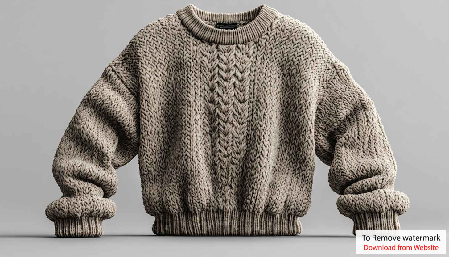 Knitted Beige Sweater Mockup - High Quality Texture - Clothing Wallpaper Knitted Beige Sweater Mockup - High Quality Texture - Clothing Wallpaper