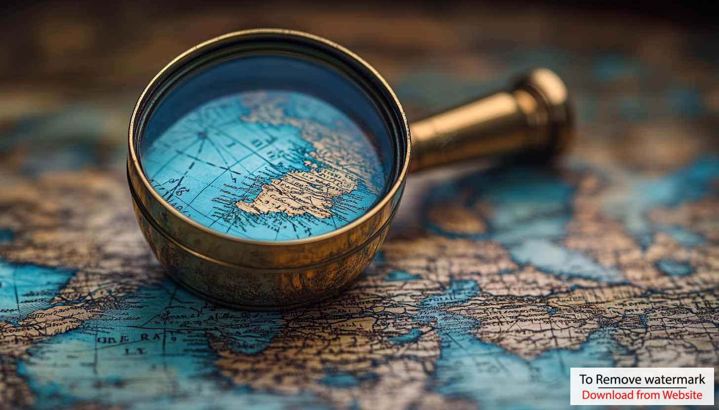 Antique World Map Under Magnifying Glass HD Wallpaper Antique World Map Under Magnifying Glass HD Wallpaper