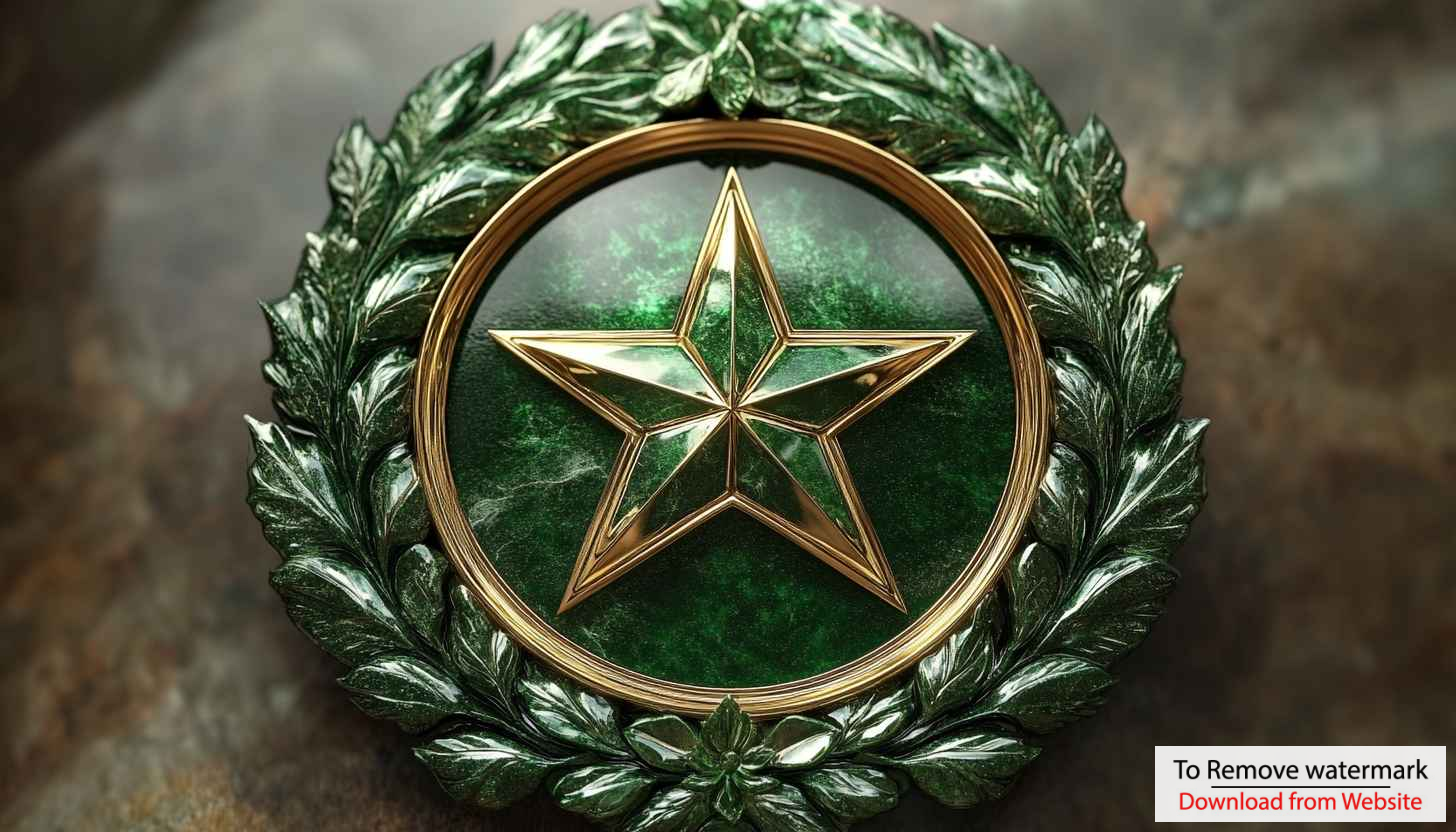 Green Star Emblem 4K Desktop Backgrounds, Free Mobile Wallpaper Green Star Emblem 4K Desktop Backgrounds, Free Mobile Wallpaper