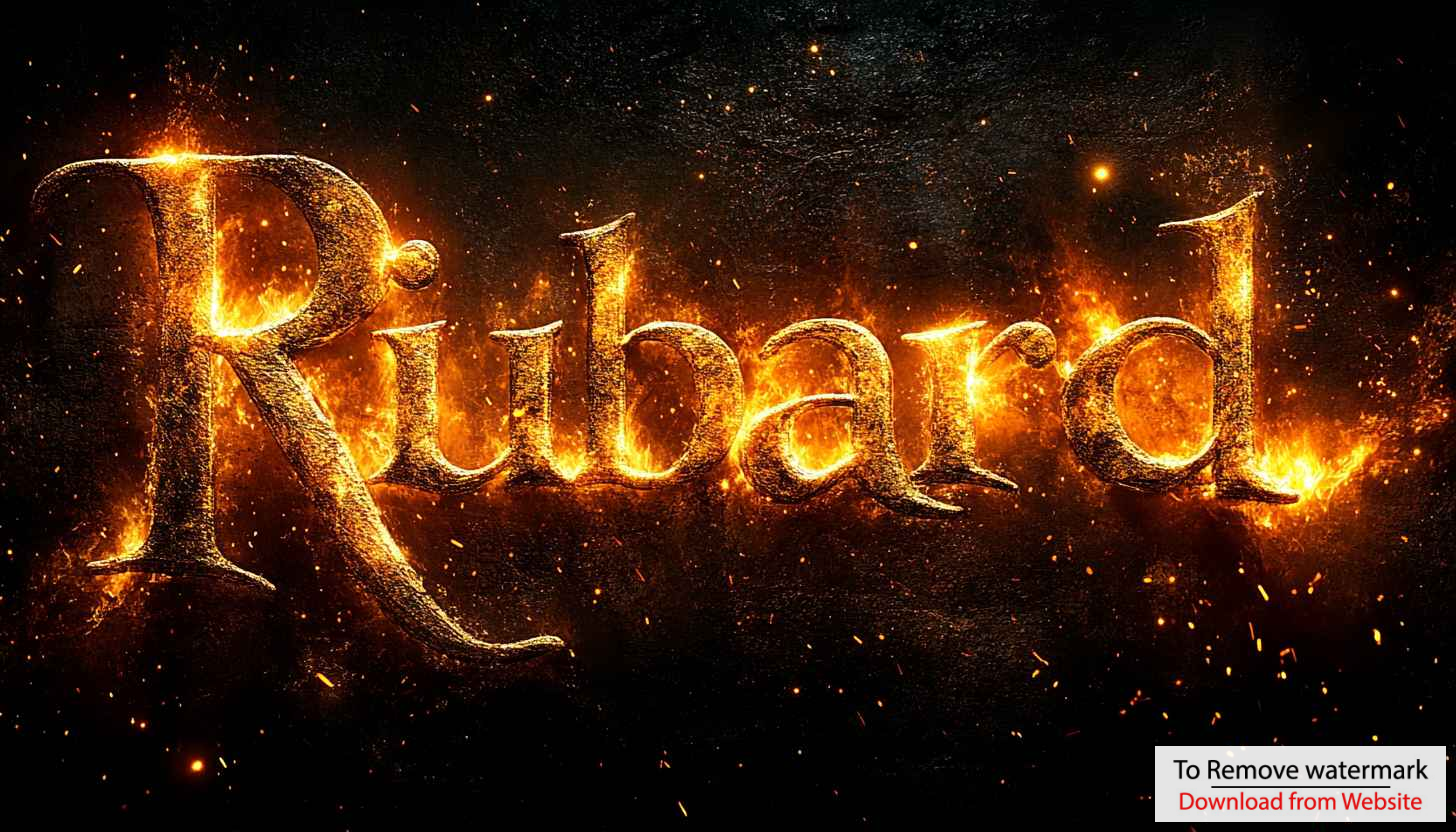 Fiery Rubard Text Effect 4K Desktop Wallpaper Background Fiery Rubard Text Effect 4K Desktop Wallpaper Background