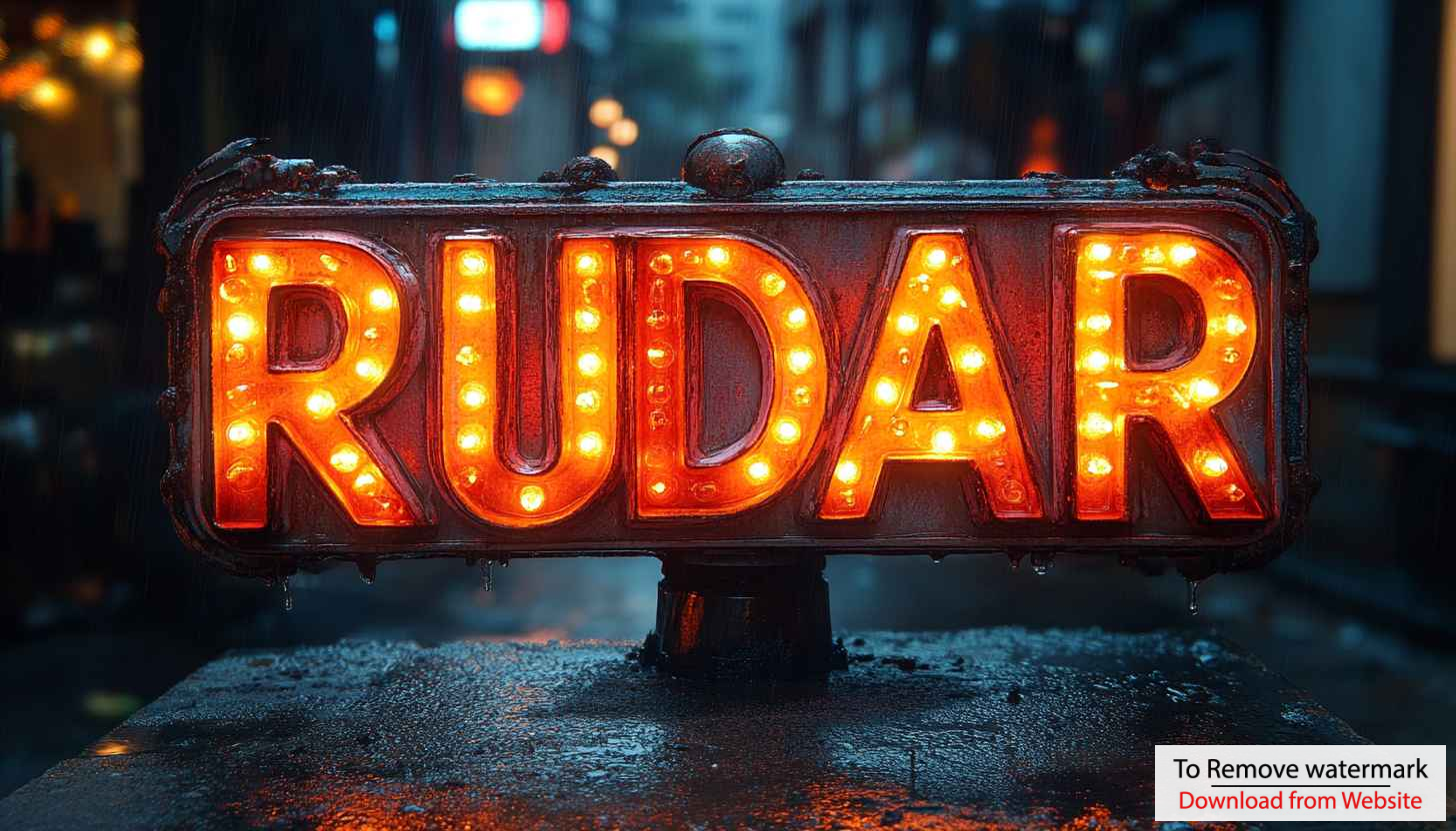 RUDAR Sign Neon Glowing Light 4K Desktop Background Wallpaper RUDAR Sign Neon Glowing Light 4K Desktop Background Wallpaper