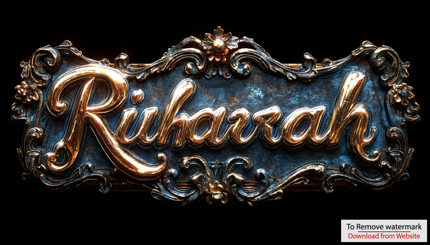 Ruharrah Metallic Logo Design Golden 4K Desktop Background Wallpaper Ruharrah Metallic Logo Design Golden 4K Desktop Background Wallpaper