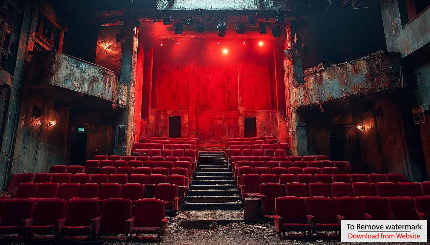 Vintage Theater Stage Mobile Wallpaper, Red Velvet Seating Background Vintage Theater Stage Mobile Wallpaper, Red Velvet Seating Background