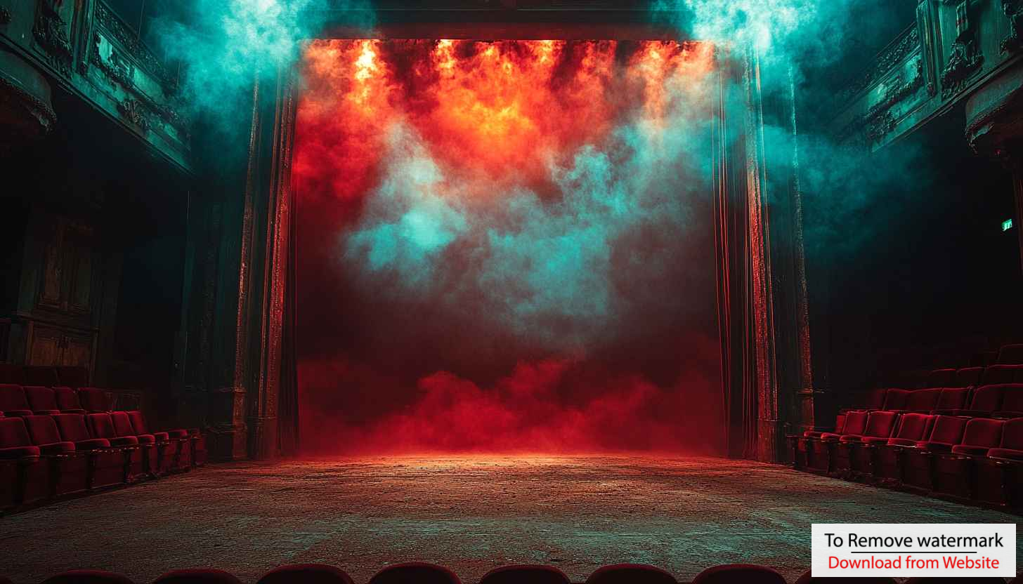 Theater Stage with Dramatic Lighting Mobile Background 4K Wallpaper Theater Stage with Dramatic Lighting Mobile Background 4K Wallpaper
