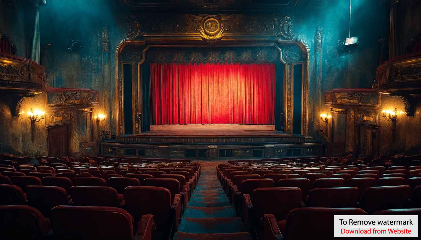Vintage Theater Red Curtain Stage 4K Desktop Wallpaper Background Vintage Theater Red Curtain Stage 4K Desktop Wallpaper Background