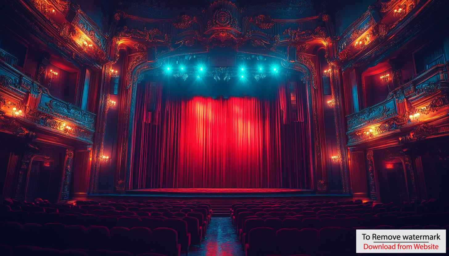 Grand Theater Stage Wallpaper, Empty Auditorium 4K Desktop Background Grand Theater Stage Wallpaper, Empty Auditorium 4K Desktop Background