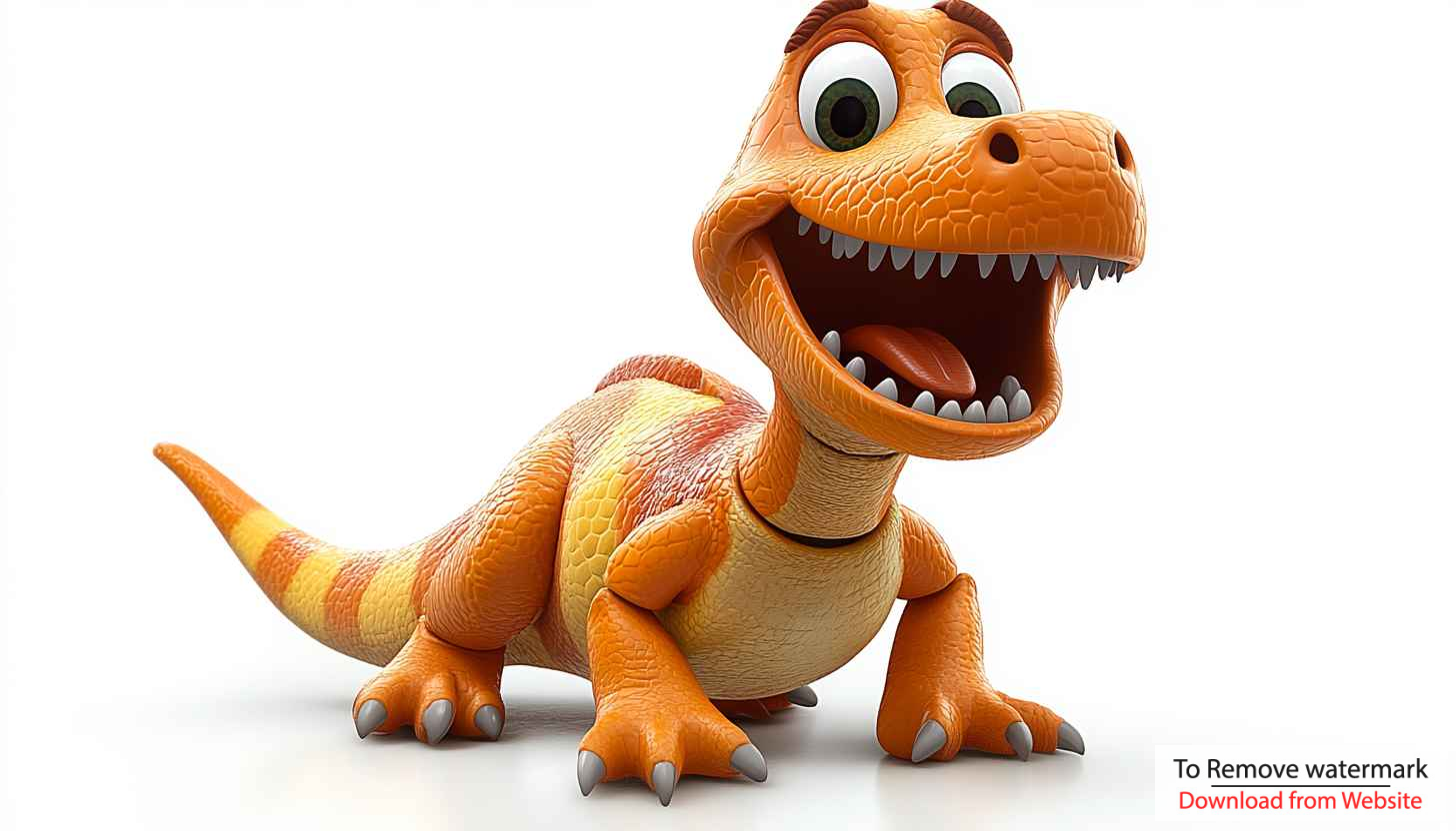 Adorable Orange Dinosaur Cartoon Character 4K Desktop Background Wallpaper Adorable Orange Dinosaur Cartoon Character 4K Desktop Background Wallpaper
