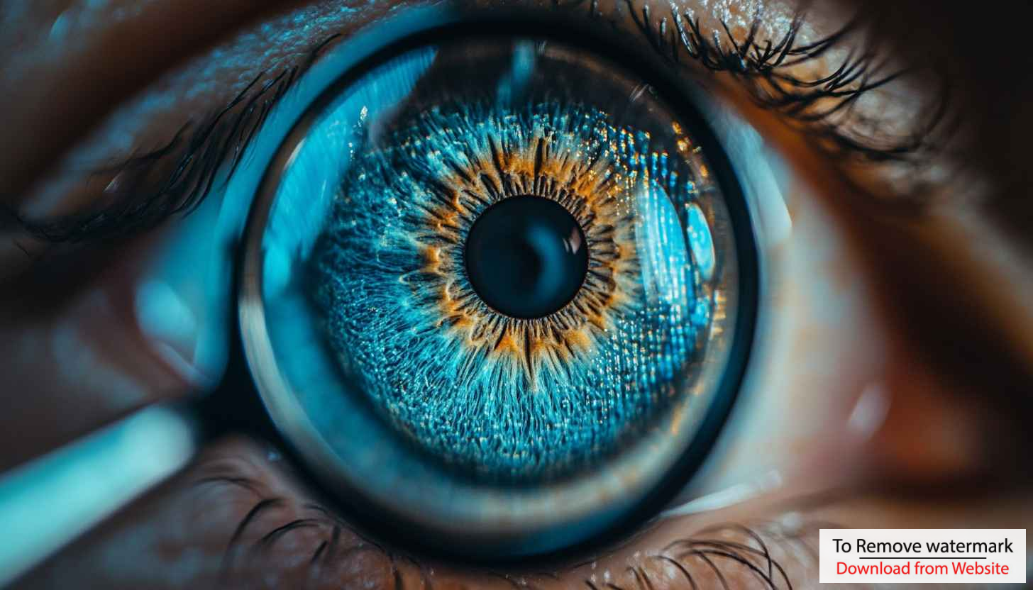 Macro Blue Eye Close Up 4K Mobile Wallpaper Background