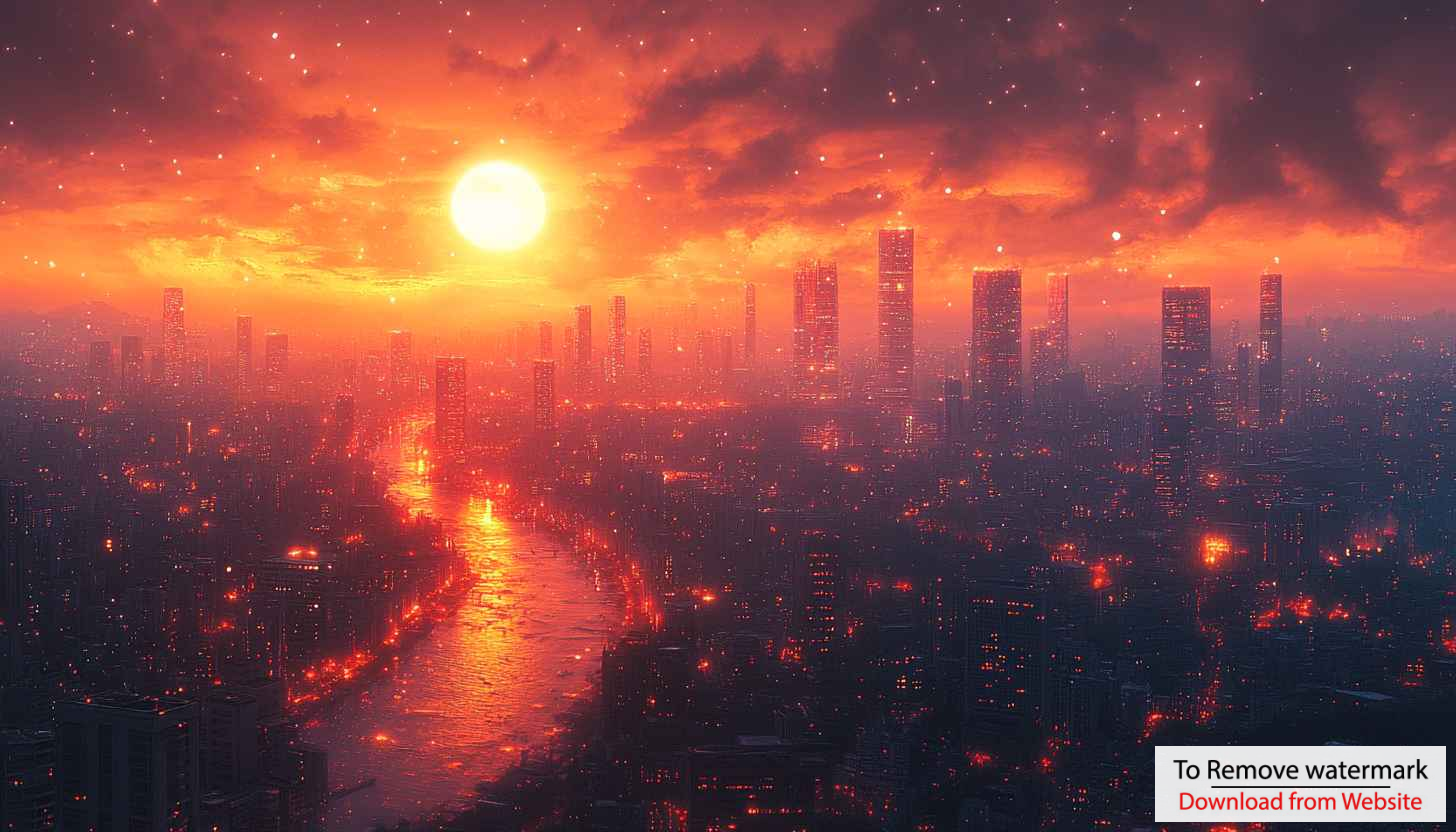 Golden Hour Cityscape 4K Desktop Background Free Mobile Wallpaper Golden Hour Cityscape 4K Desktop Background Free Mobile Wallpaper