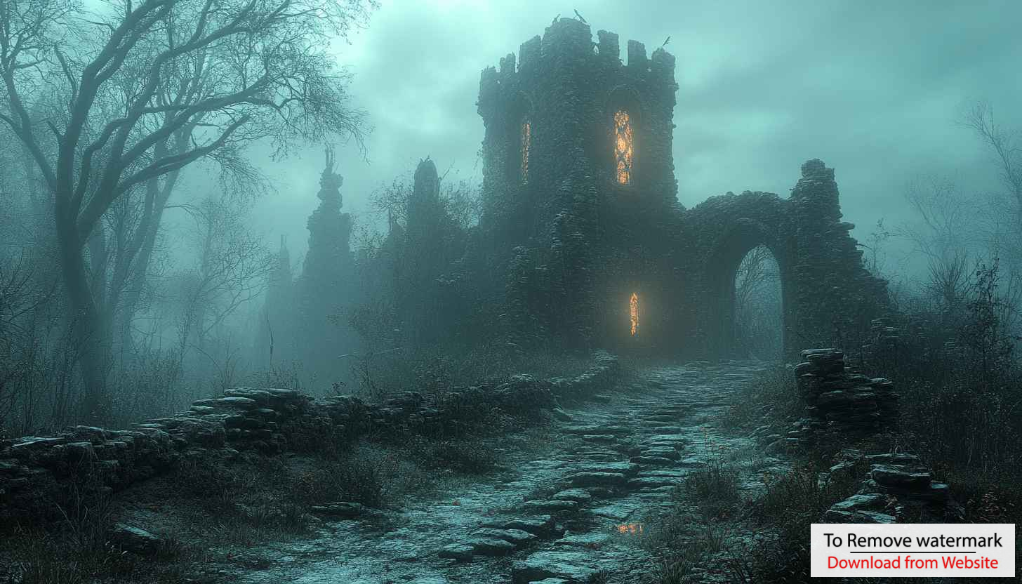 Mystical Dark Castle Ruins 4K Desktop Background Mobile Wallpaper Mystical Dark Castle Ruins 4K Desktop Background Mobile Wallpaper