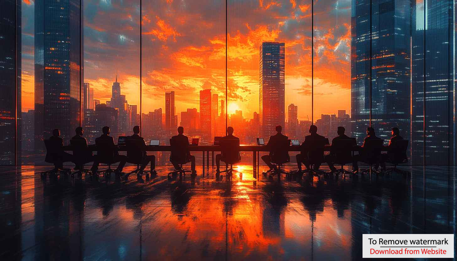 Sunset Meeting Office 4K Desktop Wallpaper and Mobile Backgrounds