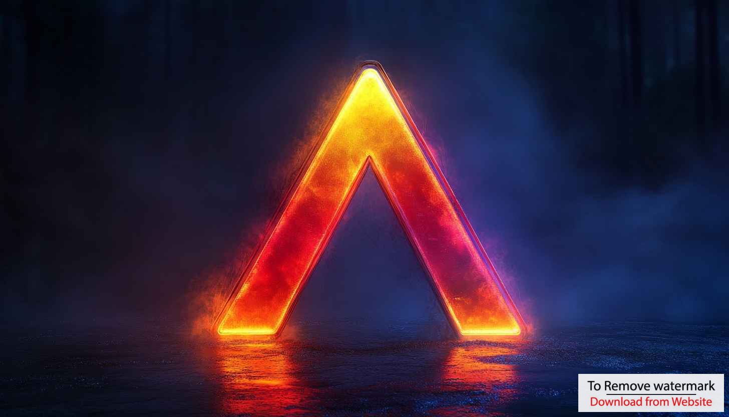 Glowing Triangle 4K Desktop Background, Red Abstract Mobile Wallpaper Glowing Triangle 4K Desktop Background, Red Abstract Mobile Wallpaper