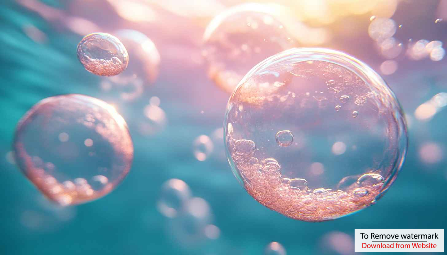 Underwater Bubble Aesthetic 4K Desktop Background Mobile Phone Wallpaper